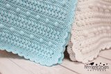 Crochet blanket with bobbles