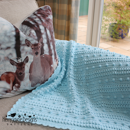 Baby bobble blanket discount pattern