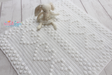 Bobble and Hearts Blanket