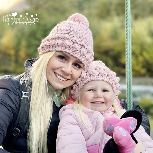 Balmoral Bobble Beanie USA FREE PATTERN Kerry Jayne Designs Ltd