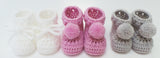 Baby booties crochet pattern