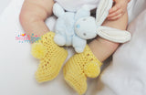 Baby booties crochet pattern