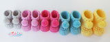 COLOURFUL BABY BOOTIES PATTERN