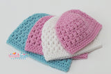 cluster stitch hat crochet pattern