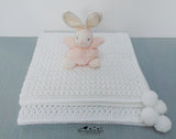 Pompom blanket crochet pattern