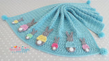 Bunny Parade Baby Blanket By Kerry Jayne Designs