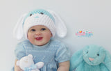 Bunny Ears Hat and Blanket Pattern UK