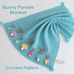 Bunny Parade Blanket crochet pattern