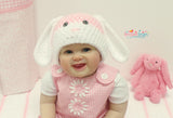 Bunny Ears Hat and blanket Pattern USA
