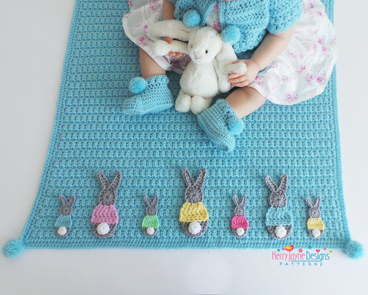 Crochet bunny blanket pattern online