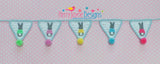 Bunting garland crochet pattern