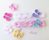 Crochet Butterfly headband pattern