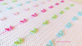 Crochet butterfly blanket pattern