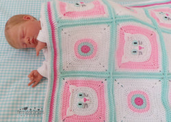 cat crochet blanket