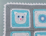 Cat afghan crochet pattern