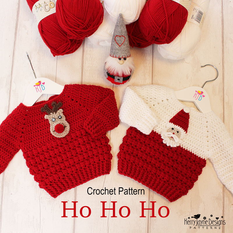 Crochet Knitting Patterns For Children's Christmas Jumpers