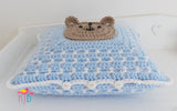 crochet pillow opening