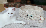 Crochet cat bed pattern