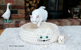 Crochet cat basket pattern