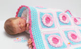 Cupcake blanket crochet pattern
