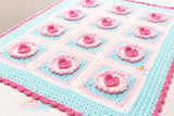 Cupcake Heart blanket UK
