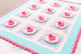 Cupcake heart blanket pattern