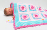 Crochet Heart blanket pattern