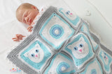 Baby blanket crochet pattern cats