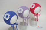 Daisy flower bonnet pattern