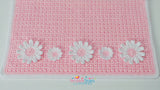 V stitch flower blanket pattern