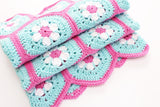 Doris Daisy Hexagon Blanket Pattern USA