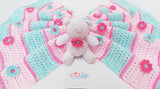 Flower crochet blanket pattern