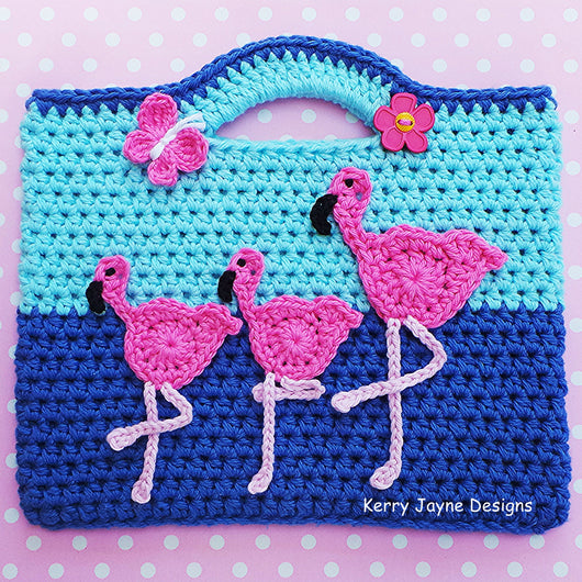 Dancing Flamingo Bag Pattern UK – Kerry Jayne Designs Ltd