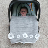 Crochet flower blanket pattern