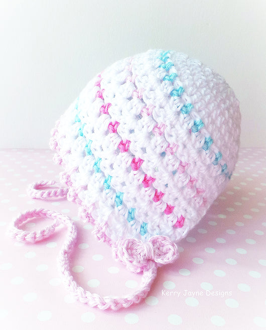 Crochet Baby Bonnet pattern