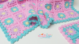 Crochet bobble stitch border