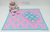 Granny square crochet blanket pattern