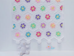 Doris Daisy Hexagon Blanket Pattern USA