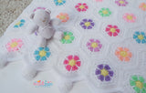 Doris Daisy Hexagon Blanket Pattern USA