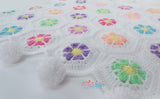 Doris Daisy Hexagon Blanket Pattern USA