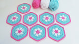 Doris Daisy Hexagon Blanket Pattern USA