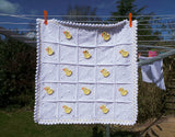 Little Duck blanket and Bunting Crochet Pattern USA