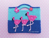 Dancing Flamingo Bag Pattern USA