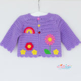 Rainbow Cardigan crochet pattern