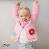 Girls crochet cardigan pattern