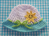 Baby sun hat crochet pattern