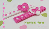 Hearts and Kisses headband pattern