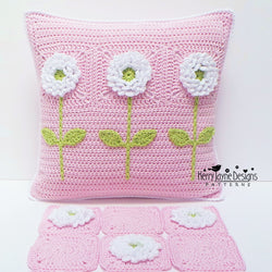 Granny square pillow