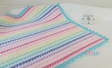 Colours golore for babies with love blanket pattern