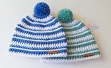 Striped Crochet beanie pattern